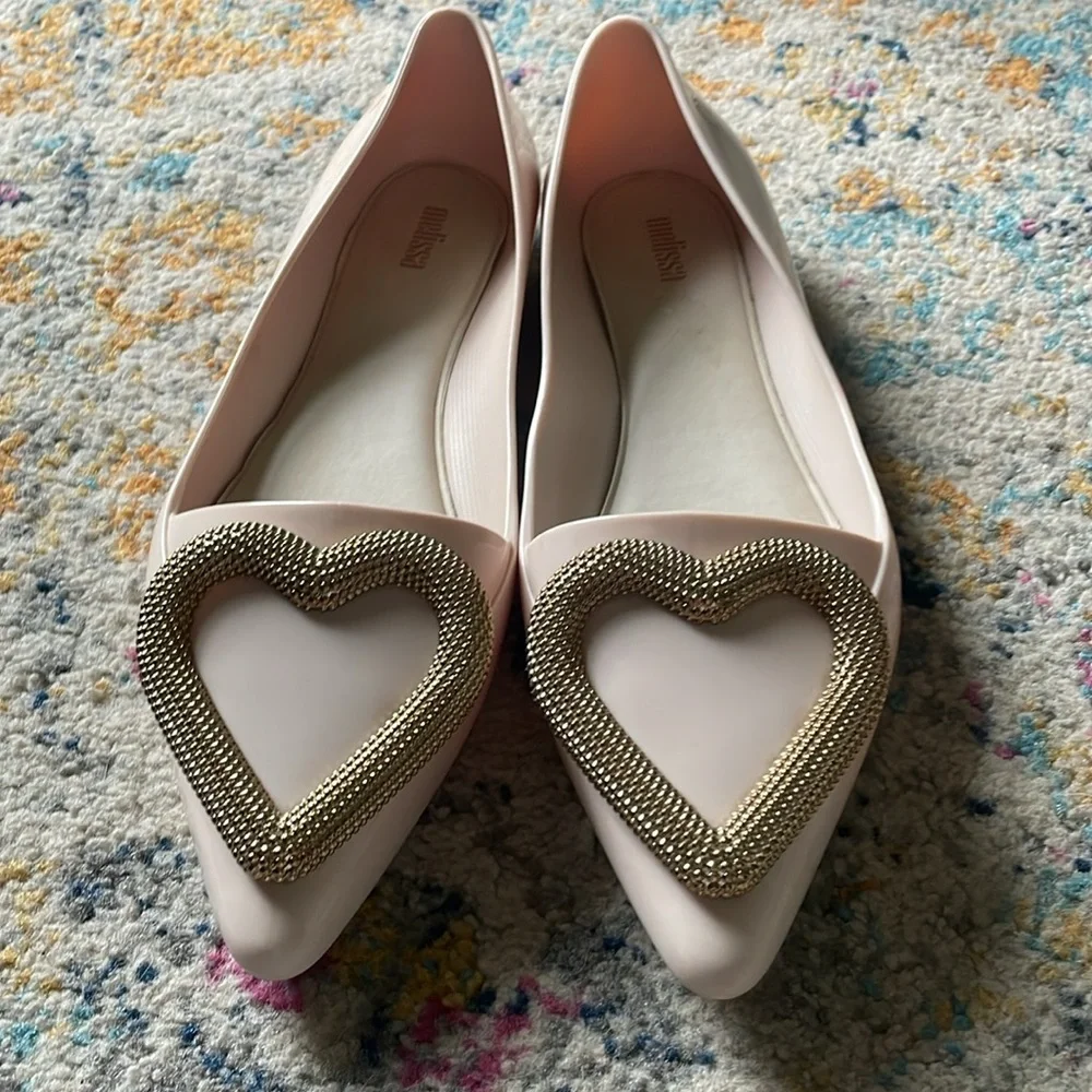 Melissa Pointy Heart Flats - Picture 4 of 6